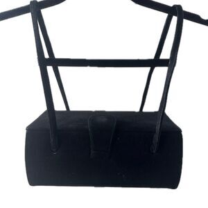 Theodor California Vintage 50s 60s Velvet Box Inside Mirror Double Strap Bag